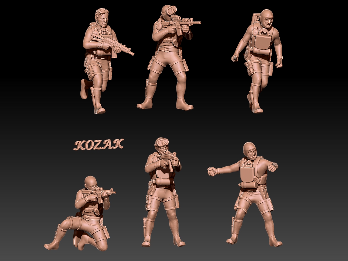 modern frogman set 2